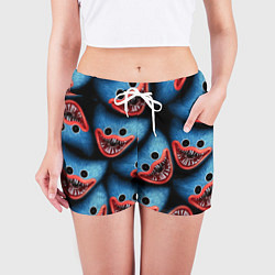 Шорты женские POPPY PLAYTIME ХАГИ ВАГИ ЛИЦО МОНСТРА, цвет: 3D-принт — фото 2