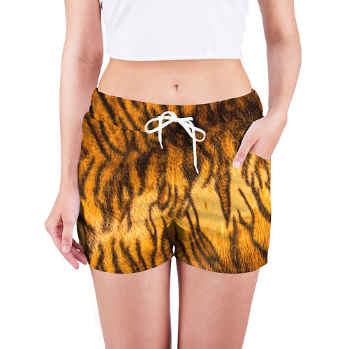 Женские шорты Шкура тигра 2022 / 3D-принт – фото 3