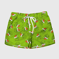 Шорты женские Гринч Укротитель рождества, цвет: 3D-принт