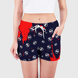 Шорты женские DAYZ - Брызги Паттерн, цвет: 3D-принт — фото 2