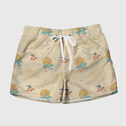 Женские шорты Китайский орнамент Феникс