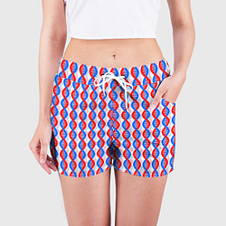 Шорты женские Спирали ДНК, цвет: 3D-принт — фото 2