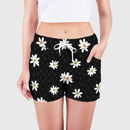 Женские шорты Daisies Ромашки / 3D-принт – фото 3