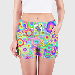 Шорты женские Disco-Tie-Dye, цвет: 3D-принт — фото 2