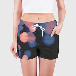 Шорты женские Мягкие капли, цвет: 3D-принт — фото 2