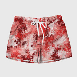 Женские шорты Спортивный камуфляж Пикси - Гранат