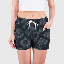 Шорты женские Камуфляж Паук Ночь, цвет: 3D-принт — фото 2