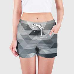 Шорты женские Never give up - Никогда не сдавайся, цвет: 3D-принт — фото 2