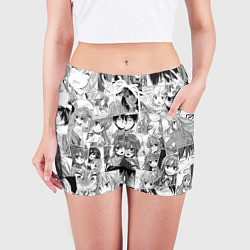 Шорты женские Toradora pattern, цвет: 3D-принт — фото 2