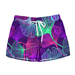 Шорты женские Neon color pattern Fashion 2023, цвет: 3D-принт