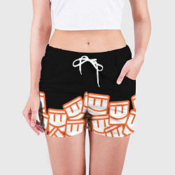 Шорты женские Куча смайликов из REC ROOM, цвет: 3D-принт — фото 2
