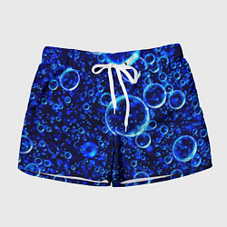 Женские шорты Пузыри воздуха в воде Pattern