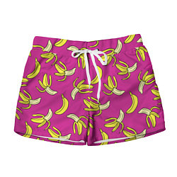 Шорты женские Banana pattern Summer Color, цвет: 3D-принт