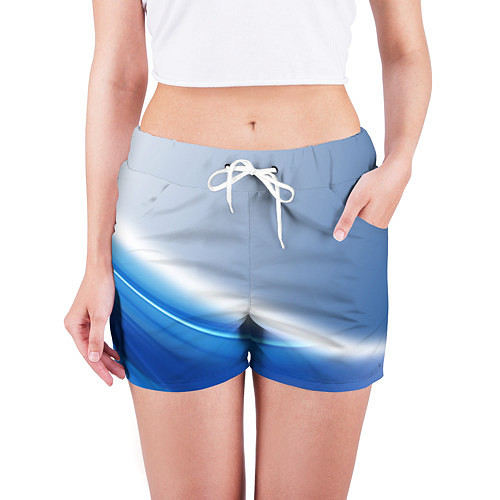Женские шорты Цифровая волна / 3D-принт – фото 3