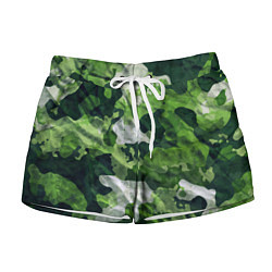 Шорты женские Camouflage Pattern Камуфляж Паттерн, цвет: 3D-принт