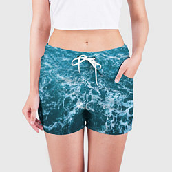 Шорты женские Blue ocean, цвет: 3D-принт — фото 2