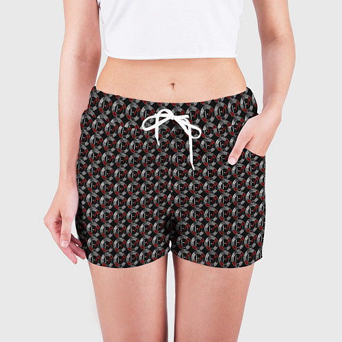Женские шорты Symbol in a circle / 3D-принт – фото 3