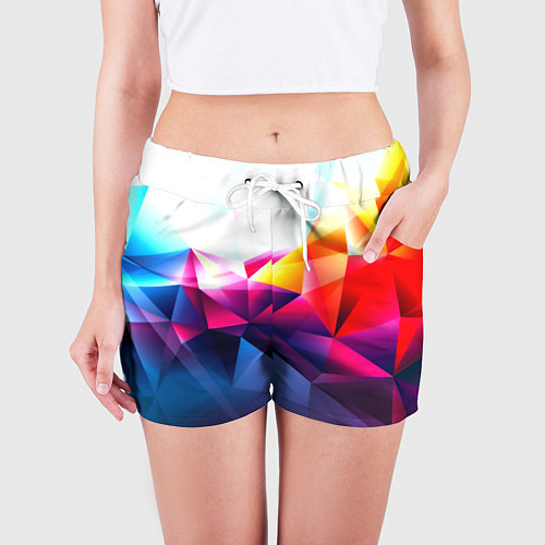 Женские шорты Poly stiil collection / 3D-принт – фото 3
