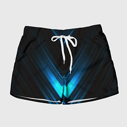 Шорты женские Neon geometry stripes, цвет: 3D-принт