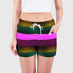 Шорты женские Patterned stripes, цвет: 3D-принт — фото 2