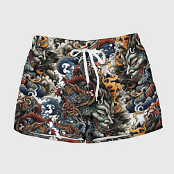 Женские шорты Татуировка Ирезуми