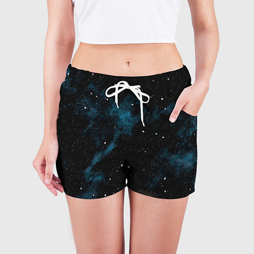 Женские шорты Мрачная галактика / 3D-принт – фото 3