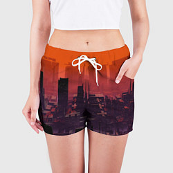 Шорты женские Секретный город, цвет: 3D-принт — фото 2