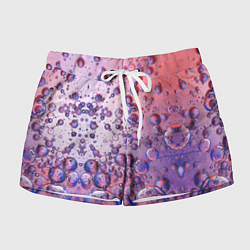 Шорты женские Пузыри в жидкости, цвет: 3D-принт