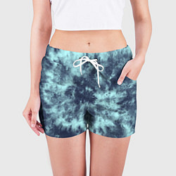 Шорты женские Tie-Dye дизайн, цвет: 3D-принт — фото 2