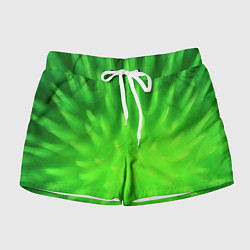 Шорты женские Зеленый взрыв, цвет: 3D-принт