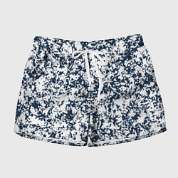 Женские шорты Текстура тёмно-синий пятнистый