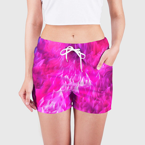 Женские шорты Pink texture / 3D-принт – фото 3