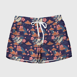 Женские шорты Паттерн китайский дракон