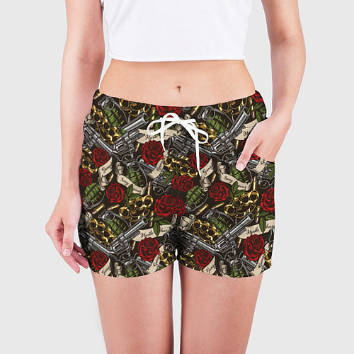 Женские шорты Гангстер / 3D-принт – фото 3