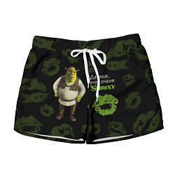 Шорты женские Shrexy Shrek, цвет: 3D-принт