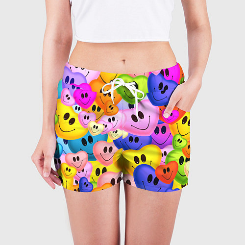 Женские шорты Улыбка любви / 3D-принт – фото 3
