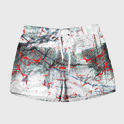 Шорты женские Узоры на мраморе, цвет: 3D-принт