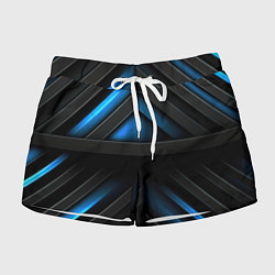 Женские шорты Вихри темноты синего