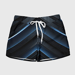 Женские шорты Синий мир абстракции