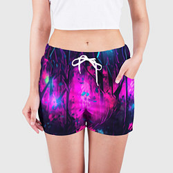Шорты женские Эфемерный камуфляж, цвет: 3D-принт — фото 2