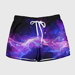 Женские шорты Фиолетовый туман в движении
