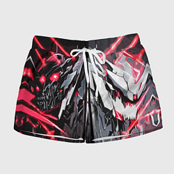 Женские шорты Адский доспех красный
