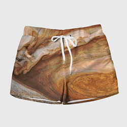 Шорты женские Волны Юпитера - star dust, цвет: 3D-принт