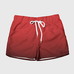 Шорты женские Градиент клубнично-чёрный, цвет: 3D-принт