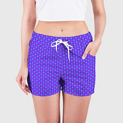 Шорты женские Паттерн шестиренки, цвет: 3D-принт — фото 2
