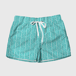 Женские шорты Бело-голубой полосы в горошек