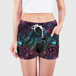 Шорты женские Змеиный принт, цвет: 3D-принт — фото 2
