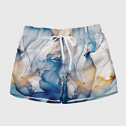Шорты женские Синий батик, цвет: 3D-принт