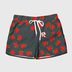 Шорты женские Roblox rose, цвет: 3D-принт