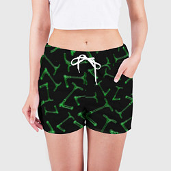Шорты женские Неоновые самокаты, цвет: 3D-принт — фото 2